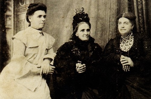 Mary with Daughters Mary-Anne (L) and Harriet (R)