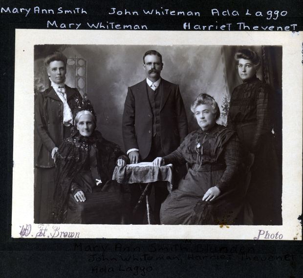 Mary-Anne Smith, Mary Blunden, Harriette Thevenet (seated) & Caroline Ada Leggo