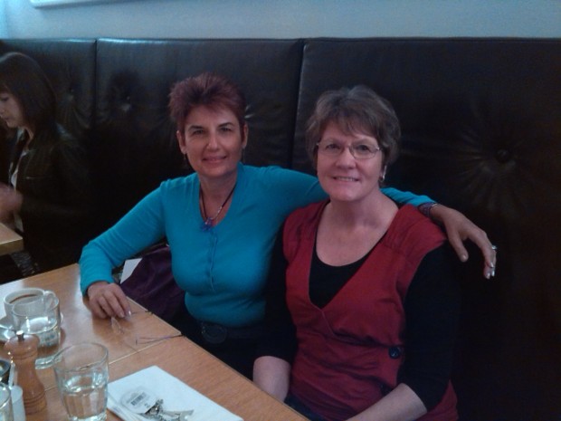 Isabelle & Julie at Bill's Restaurant 9/8/2014